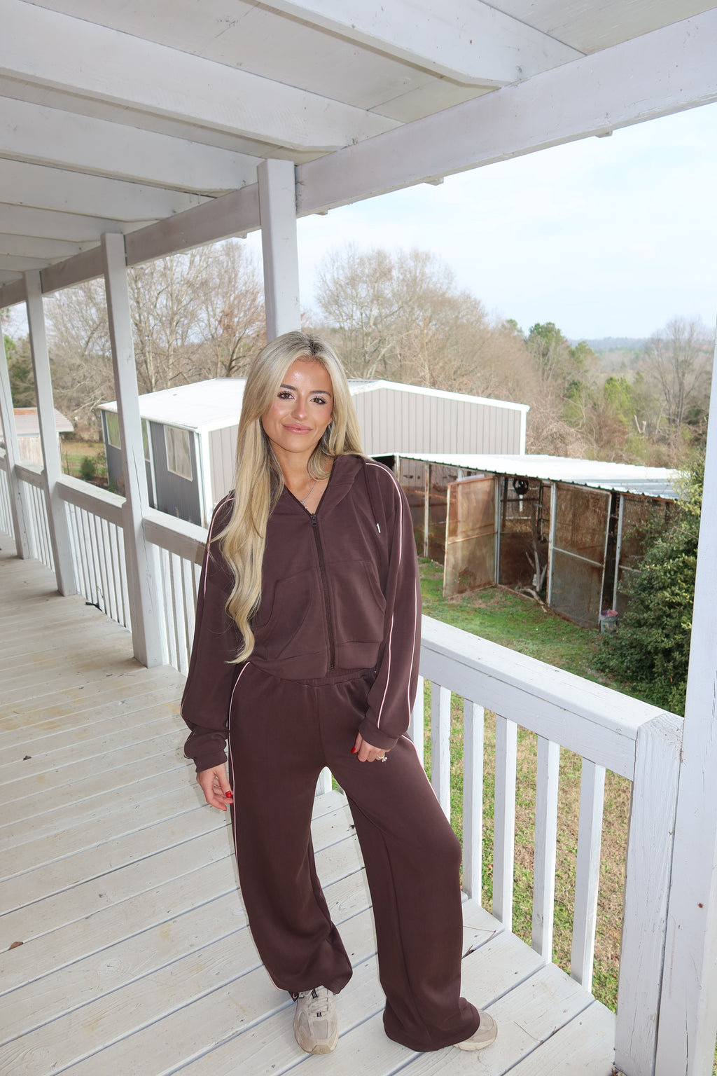 Scuba Zip Up (Chocolate)
