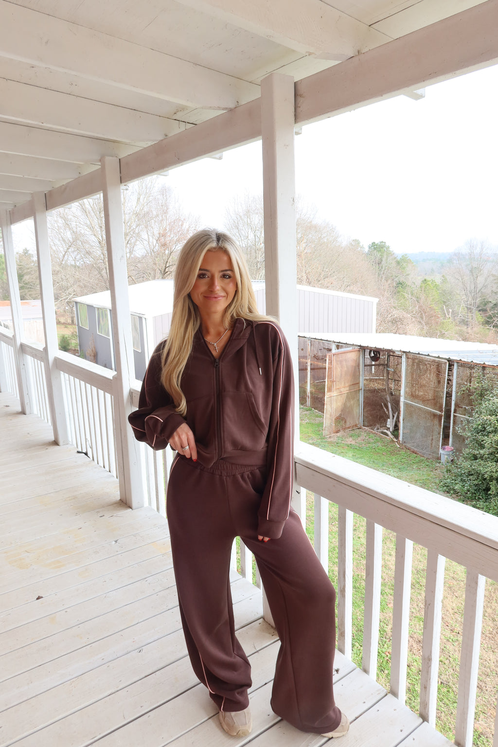 Scuba Zip Up (Chocolate)