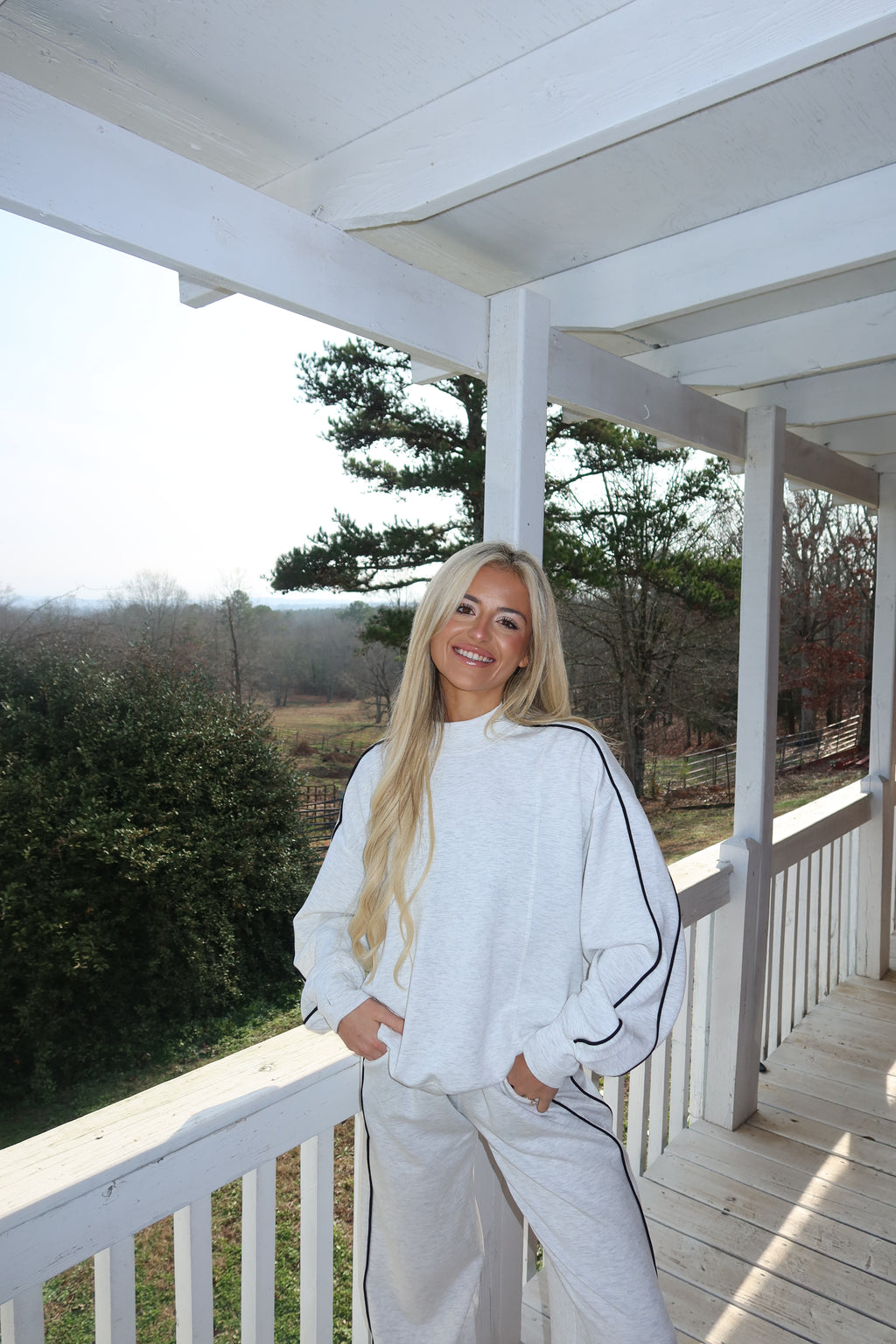 Morning Fog Mock neck