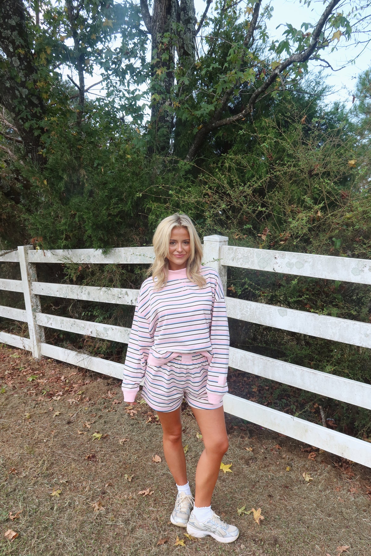 The Poppy Striped Shorts Set