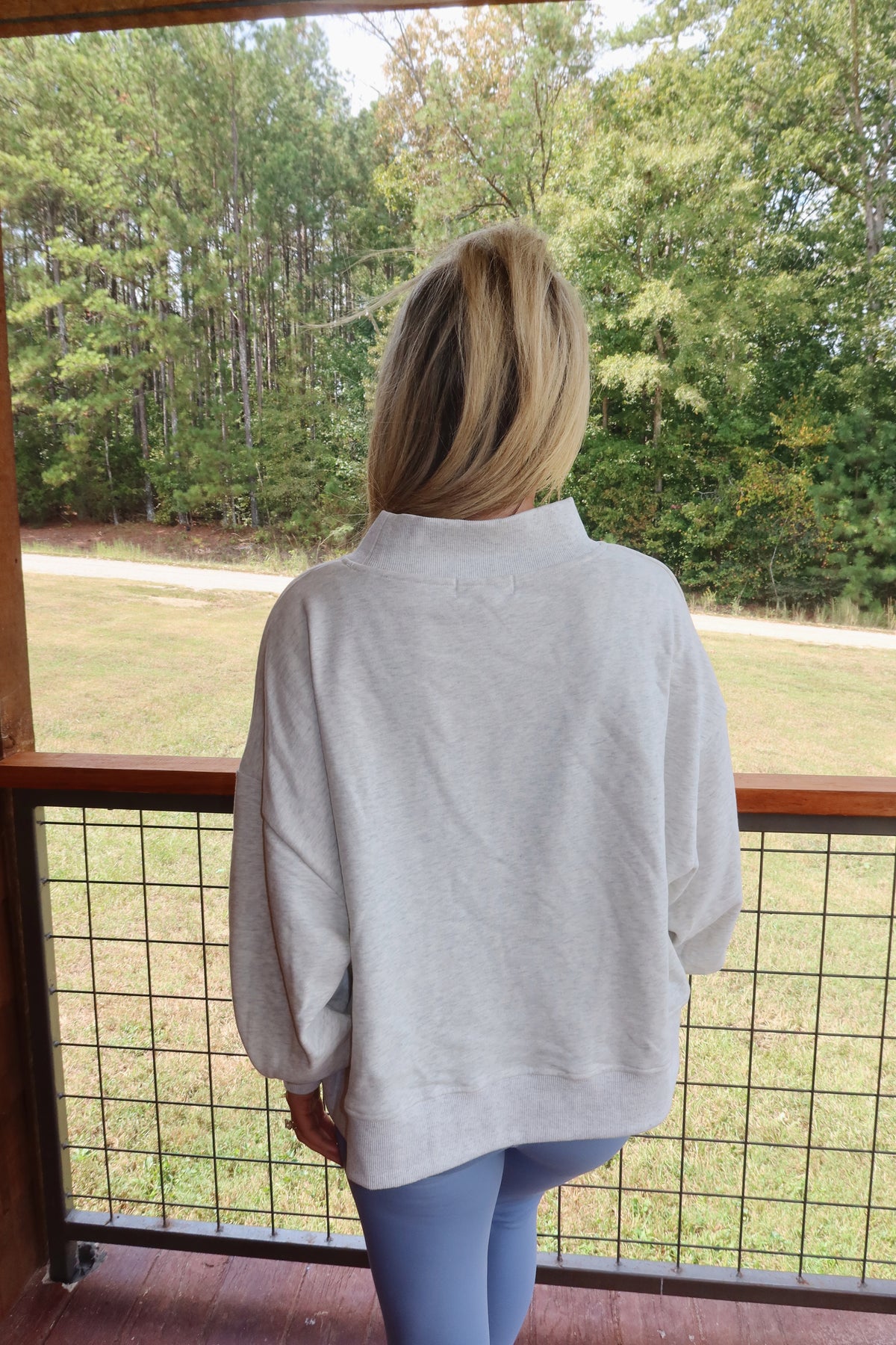 “Amour” Oversized Mockneck