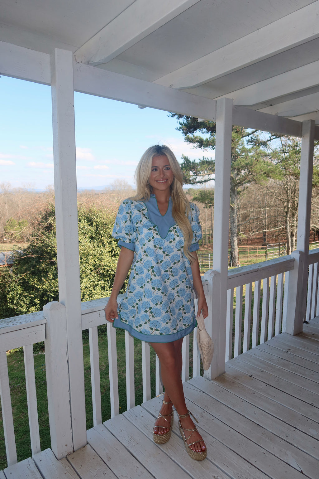 Nantucket Puff Sleeve Mini Dress