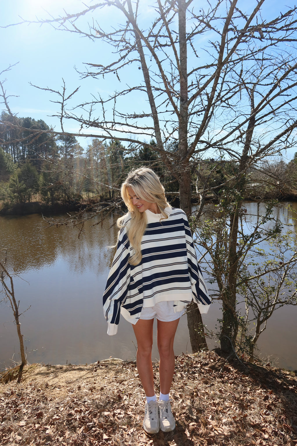 Varsity Mock neck (Navy)