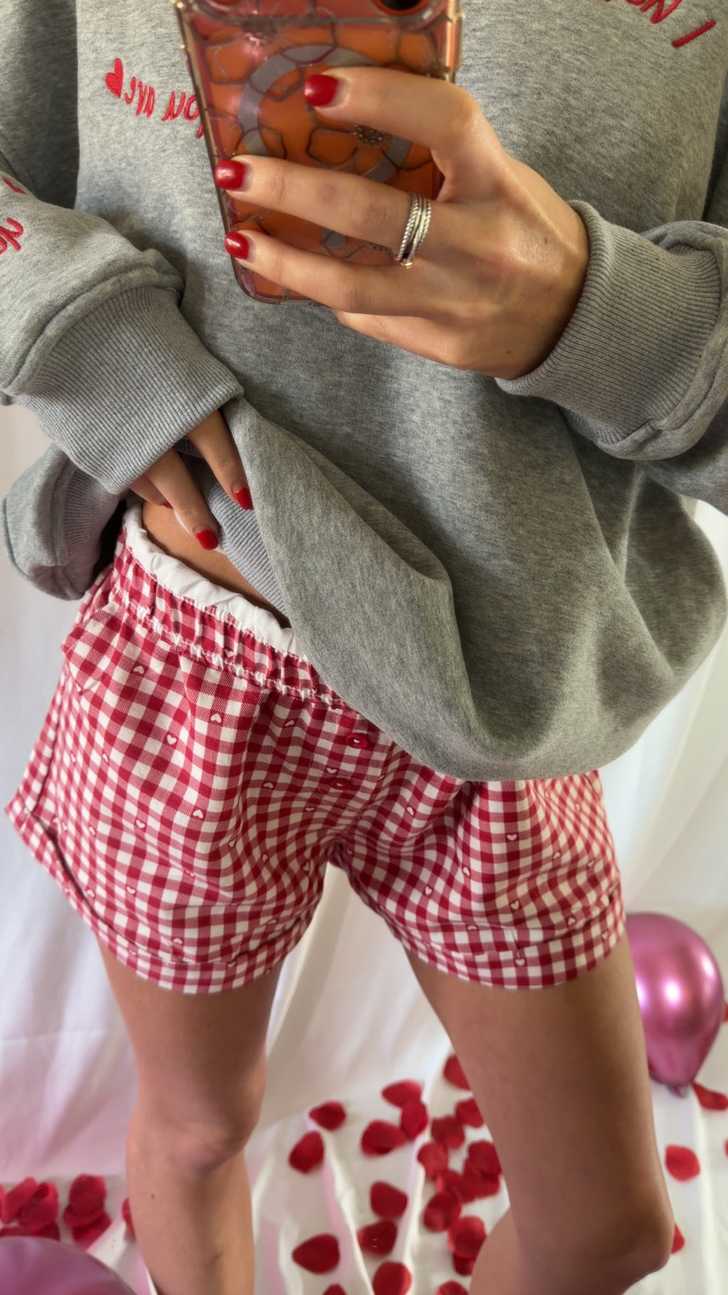 Heart & Gingham Boxer Shorts