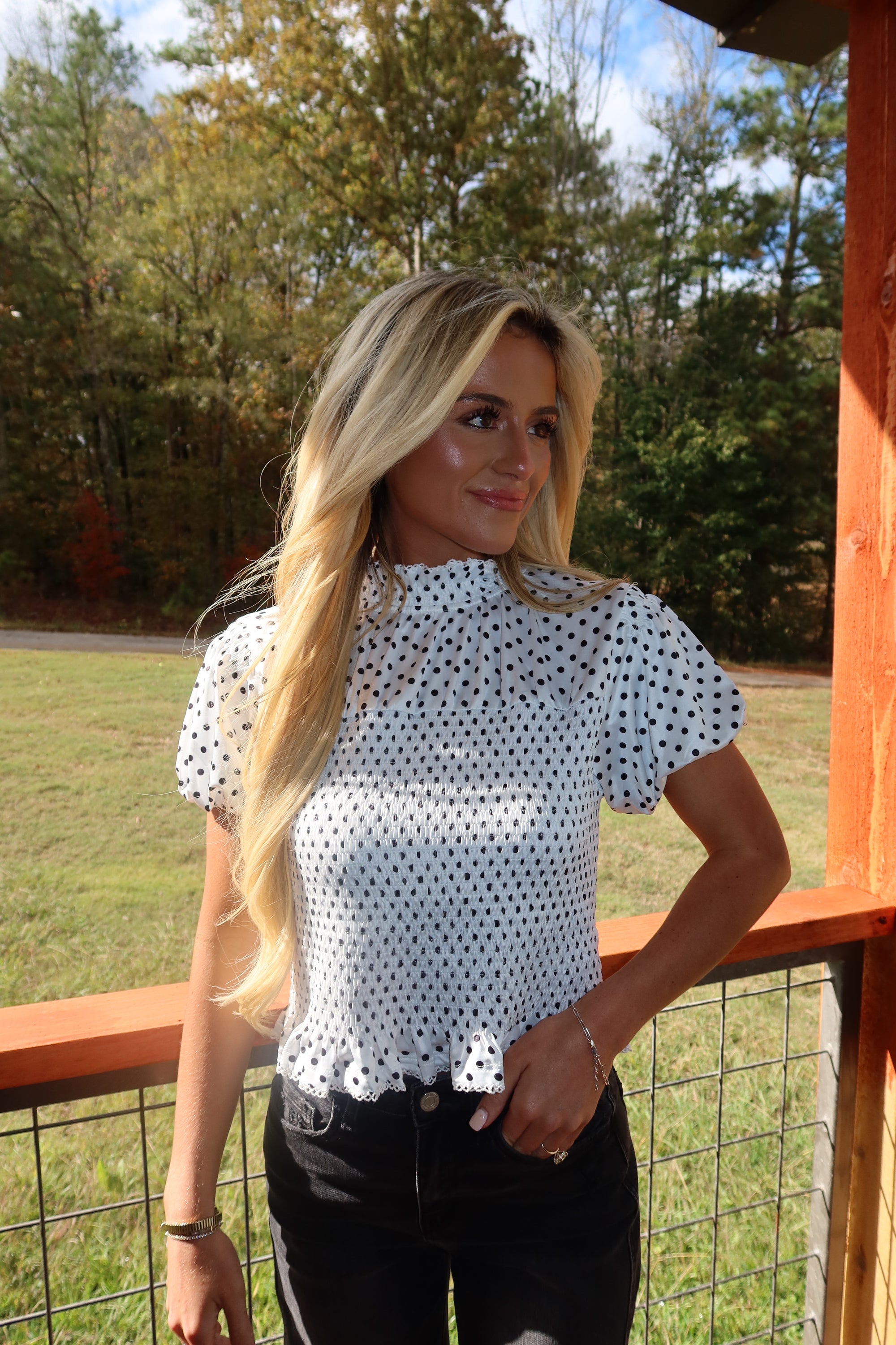 The Parisian Dot Top