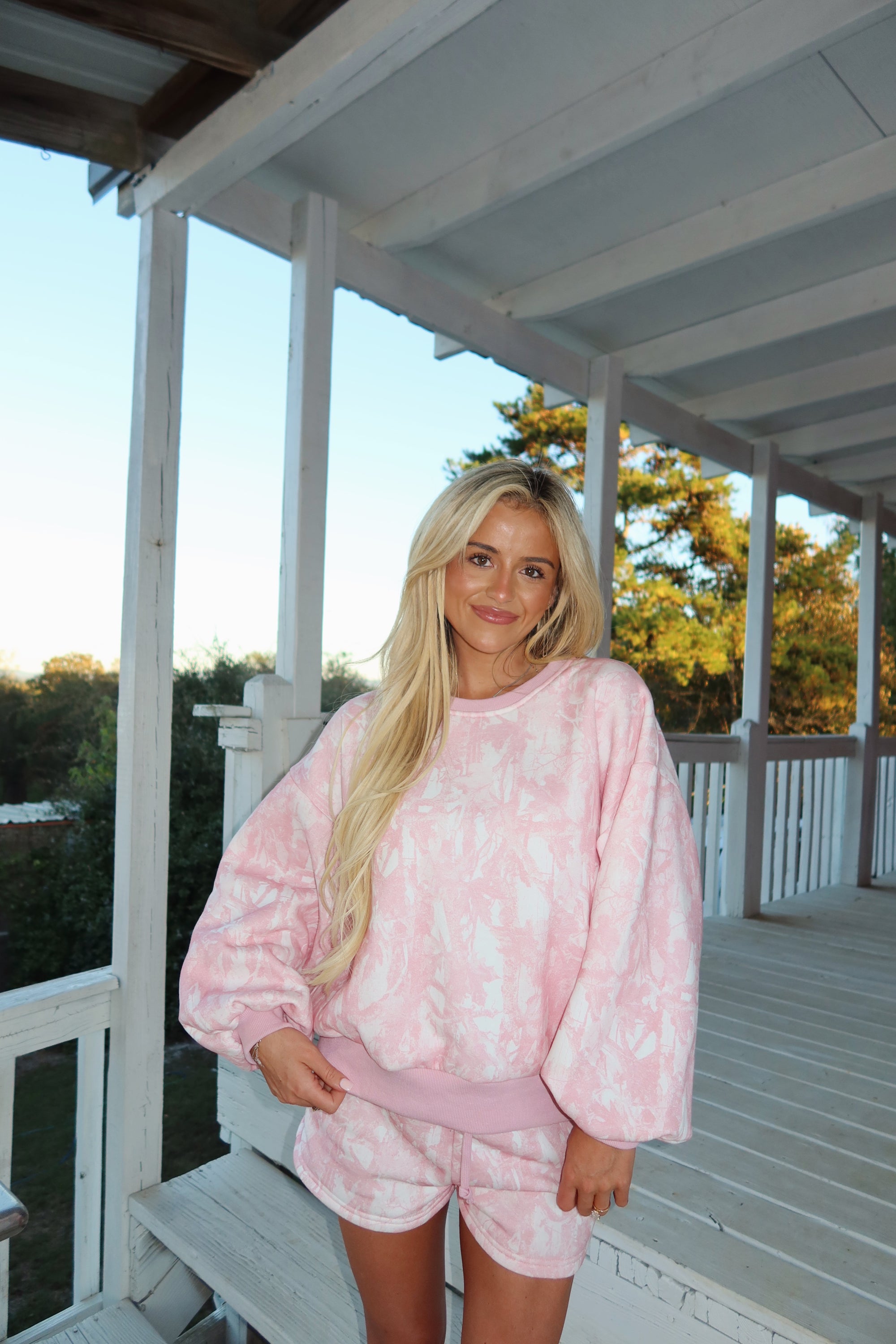 Woodland Camo Sweatshirt (PINK)