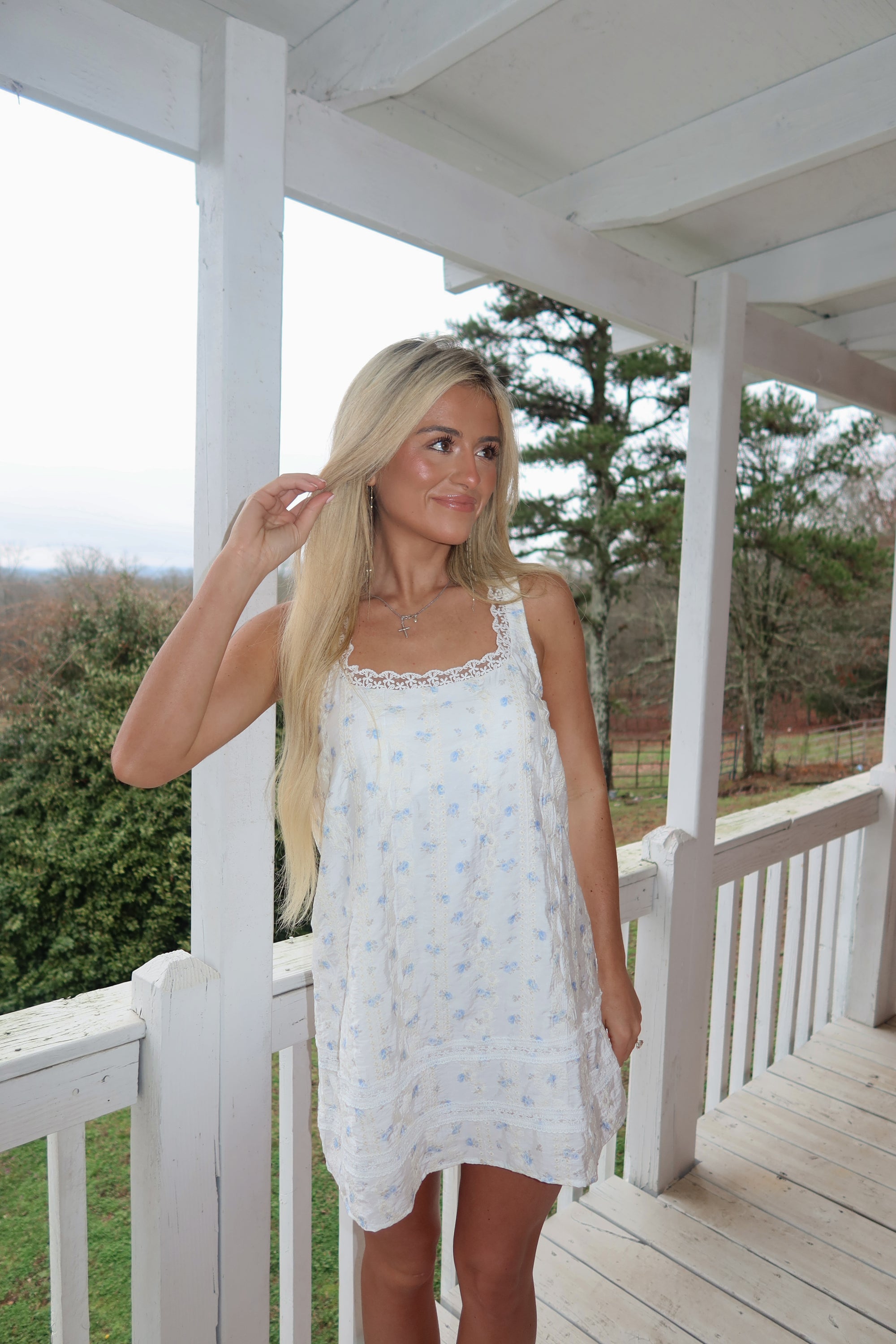 Quinn Eyelet Swing Dress