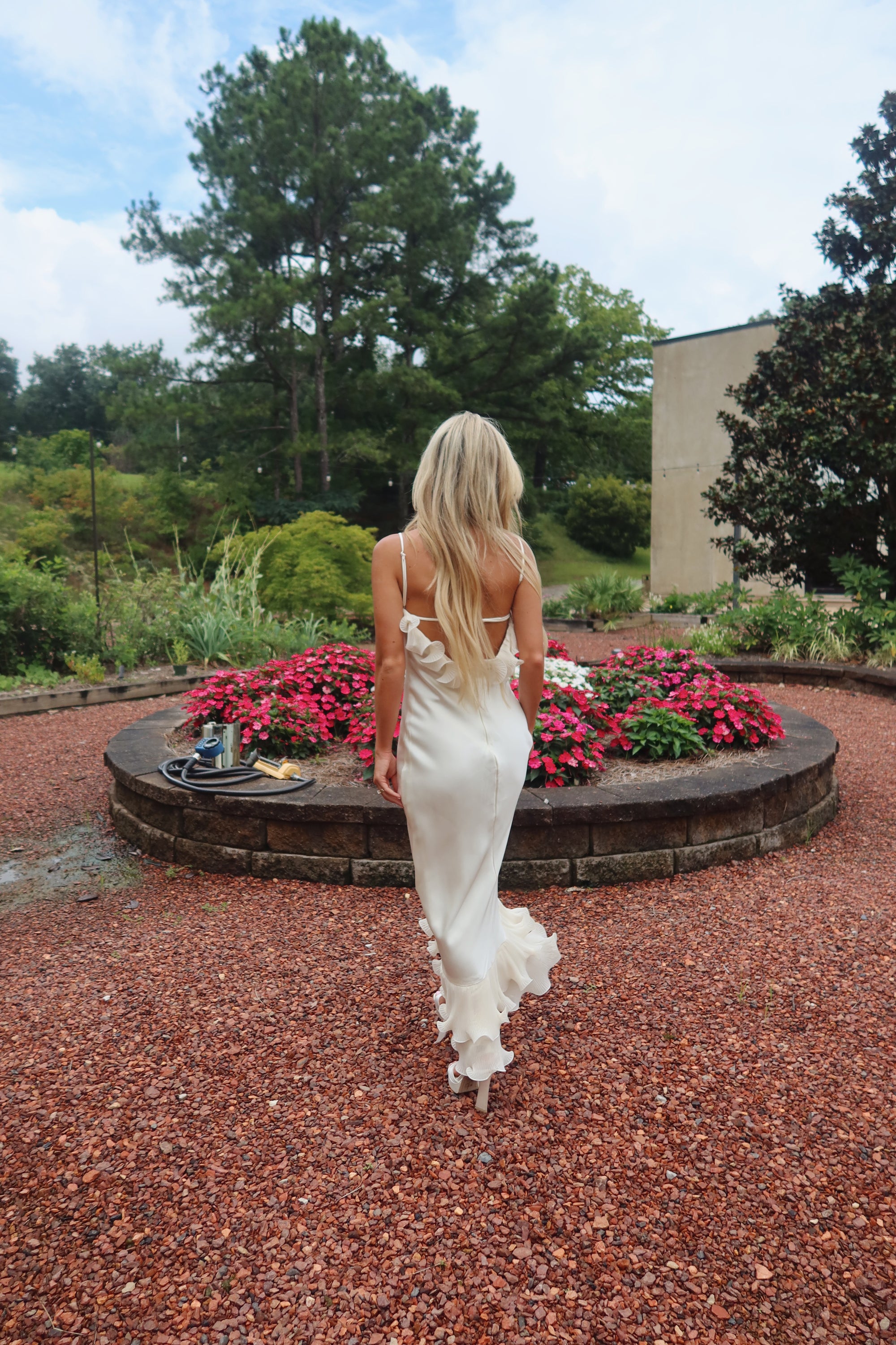 The Fleur Maxi Dress (ivory)