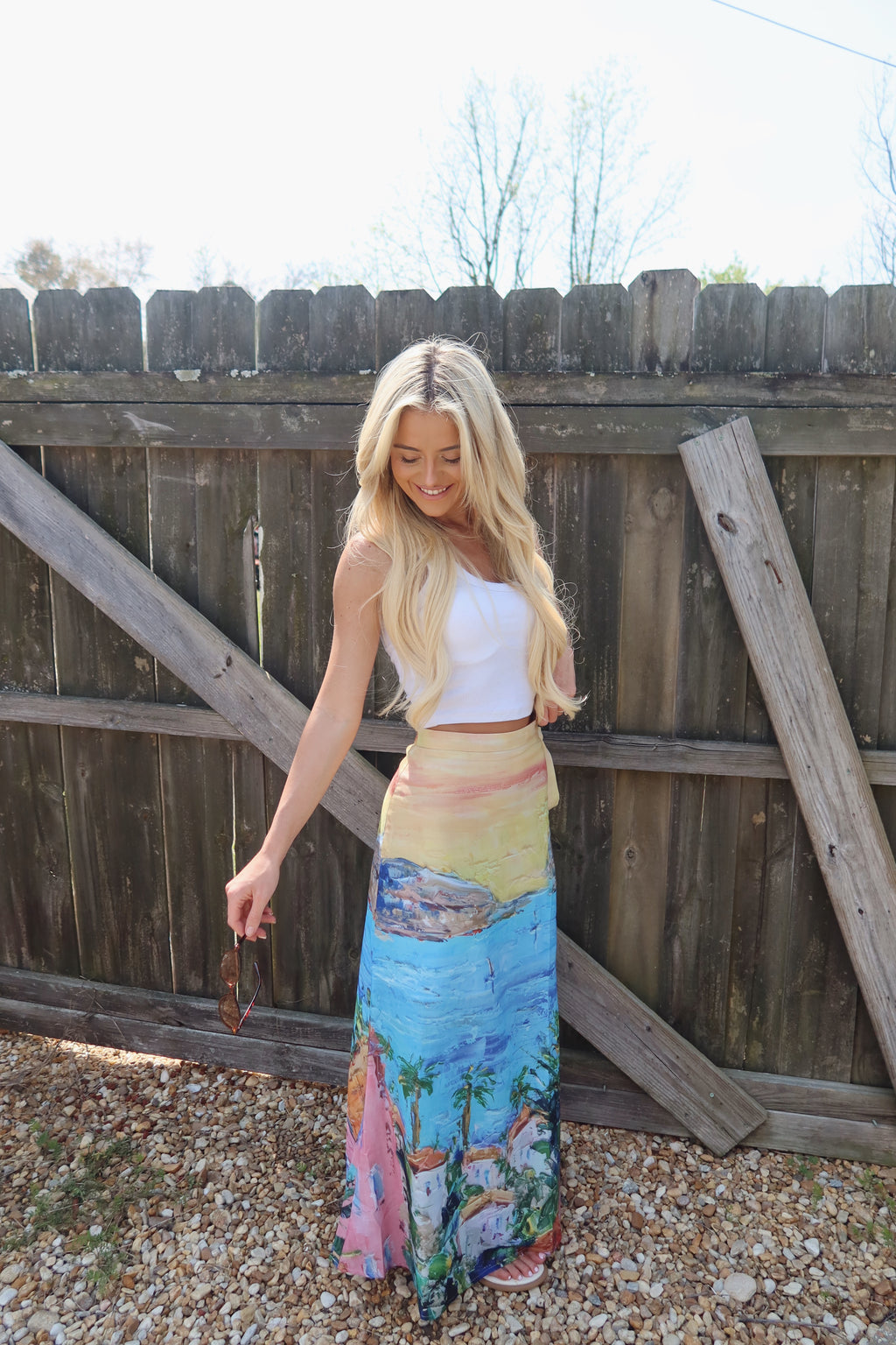 The Coastal Canvas Maxi Skirt
