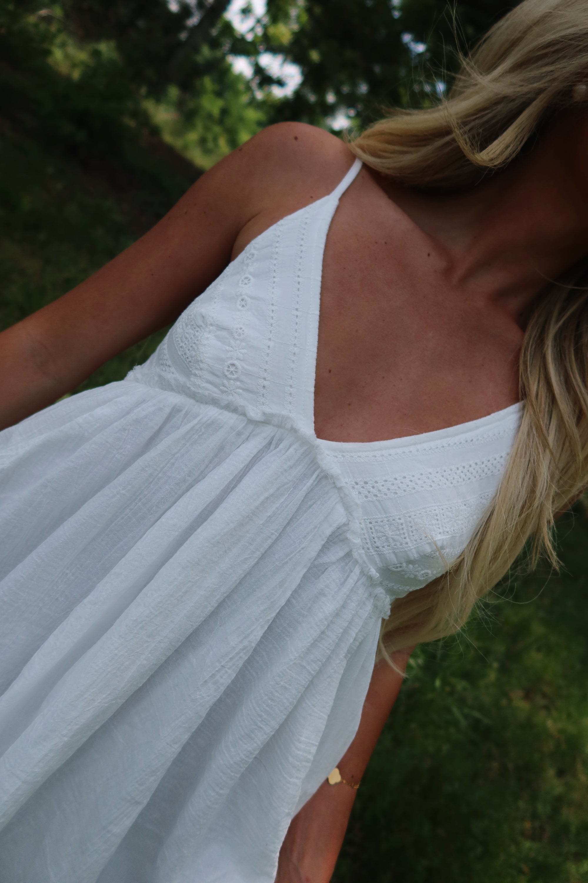 Lumi Embroidered Baby Doll Dress