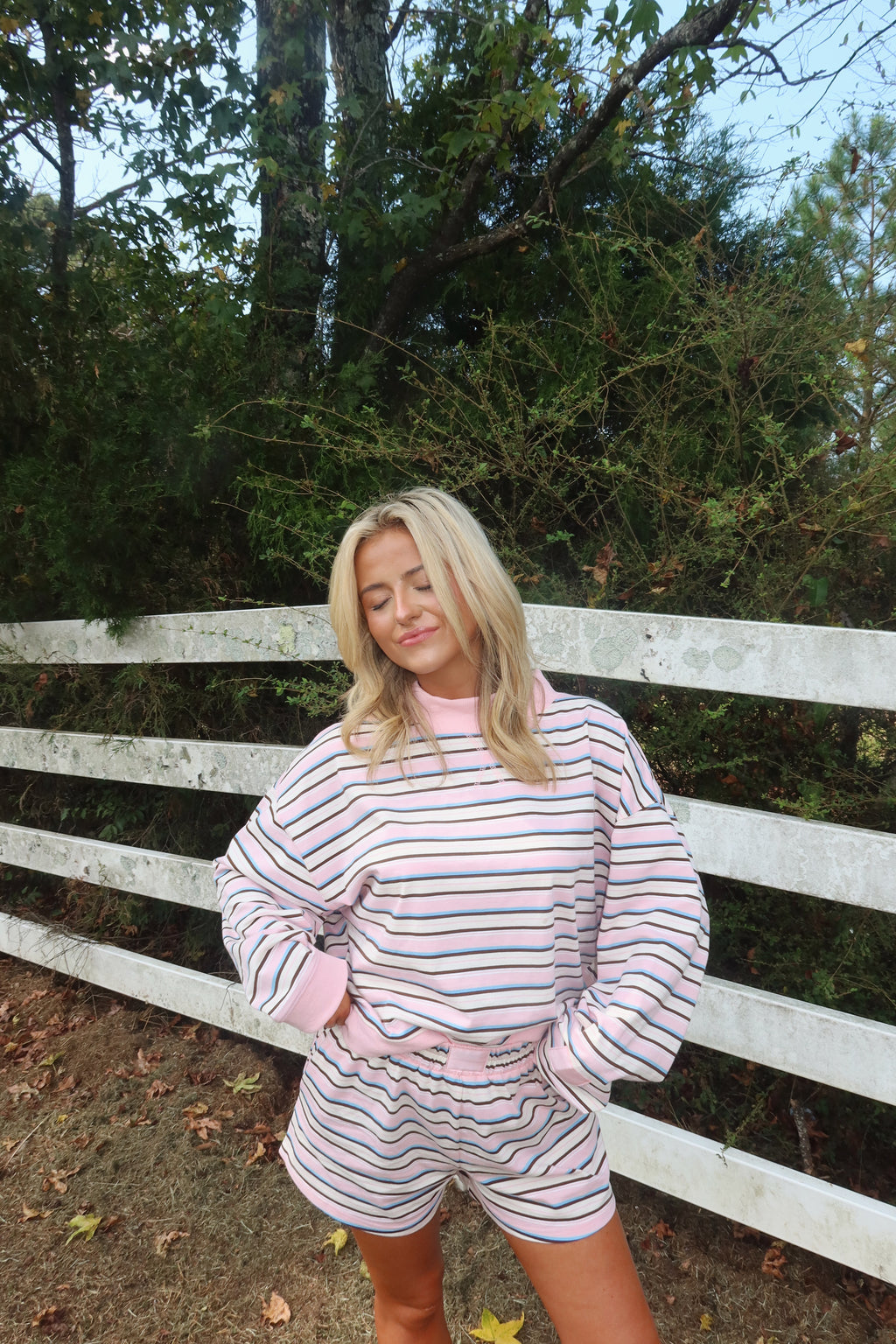 The Poppy Striped Shorts Set