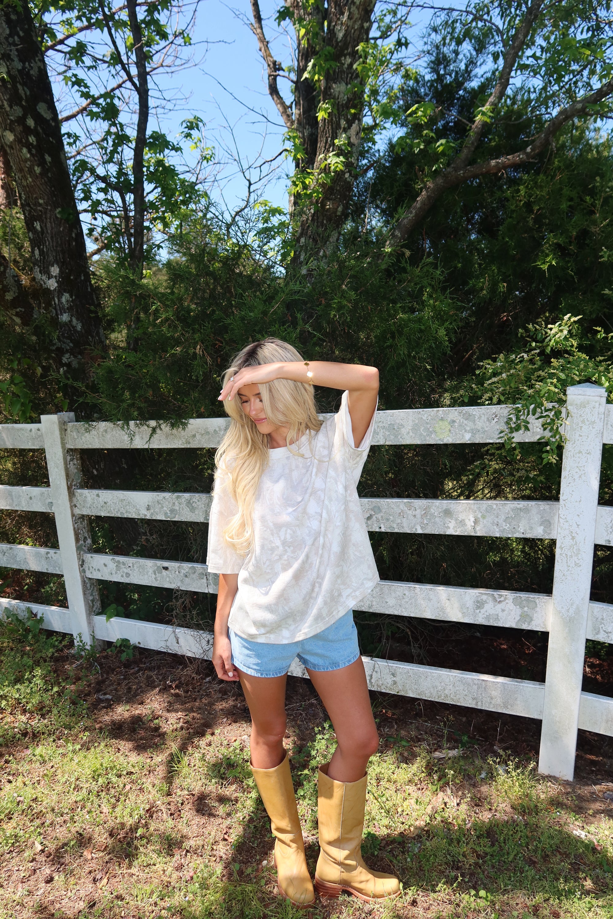 Ribbed Camo Tee