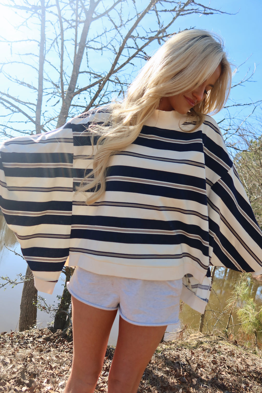 Varsity Mock neck (Navy)